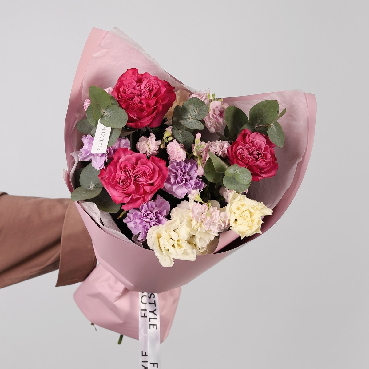 buket v sirenevyh tonah 6